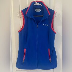 Women’s Columbia Titanium Blue Fleece Vest - XS